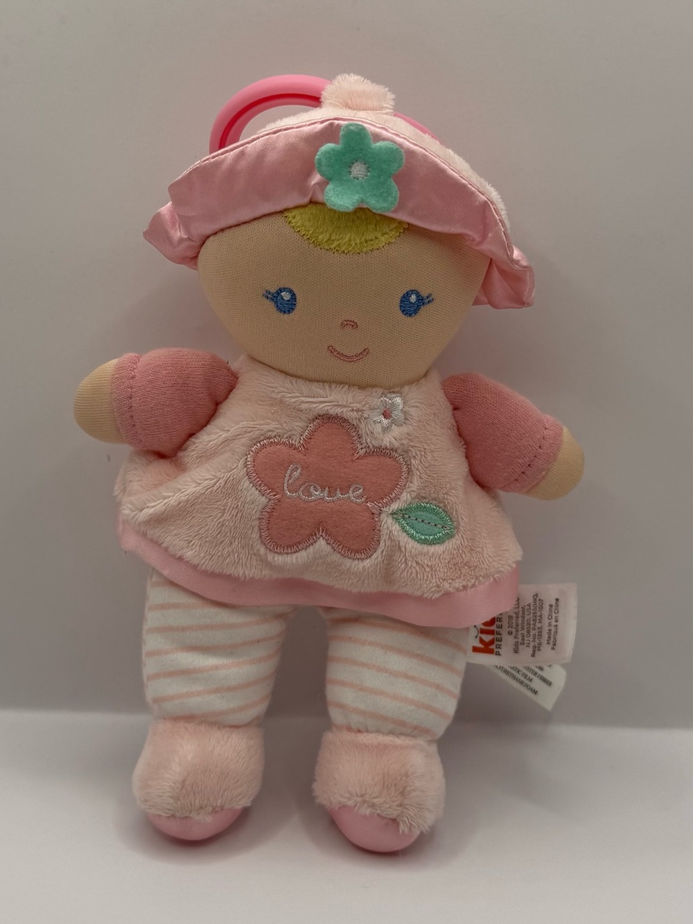 Kids Preferred First Baby Doll Plush Blonde Hair Blue Eyes